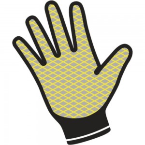 Полиамидные перчатки с двойным нитриловым покрытием Delta Plus VE713 р. 7 VE71307
