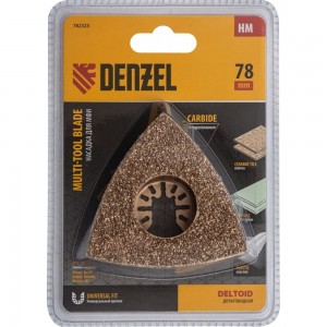Насадка шлифовальная дельтовидная HM по плитке и дереву 78 мм для МФИ Denzel 782323
