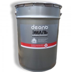 Эмаль быстросохнущая маслобензостойкая для бетонных и деревянных полов Деоль светло серая, 20 кг DBDP20