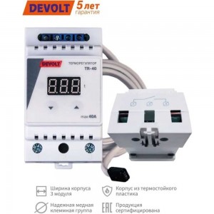 Терморегулятор Devolt TR-40, 8.5 кВт, 40 А DEVOLTTR40