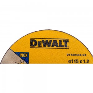 Круг отрезной по металлу INDUSTRIAL (115х22,2 мм) Dewalt DT42240Z