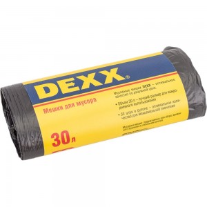 Мешки для мусора черные (30 шт; 30 л) DEXX 39150-30