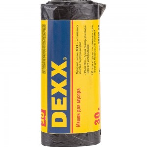 Мешки для мусора черные (30 шт; 30 л) DEXX 39150-30