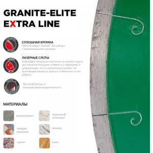 Диск алмазный по граниту (250x25.4 мм) Granite-Elite Diam 000202