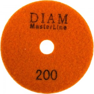 Круг алмазный гибкий шлифовальный АГШК Master Line (100х2 мм; №200; сухая) Diam 000567