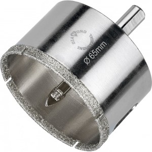 Коронка алмазная по керамограниту и керамике с центрирующим сверлом 65 мм Diamond Industrial DIDCSC065
