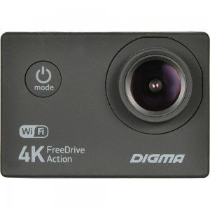 Видеорегистратор DIGMA FreeDrive Action 4K WiFi черный, 8Mpix 2160x3840 2160p, 150 гр. 1132275