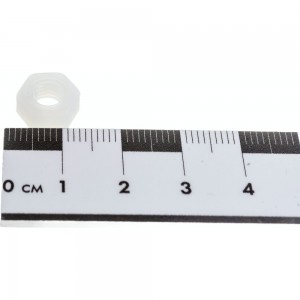 Шестигранная полиамидная (пластиковая) гайка DINFIX DIN 555, М6, 10 шт. 00-00001223