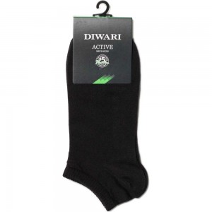 Мужские ультракороткие носки DIWARI ACTIVE 15С-74СП, р.25, 000 черный 1001330060020012000