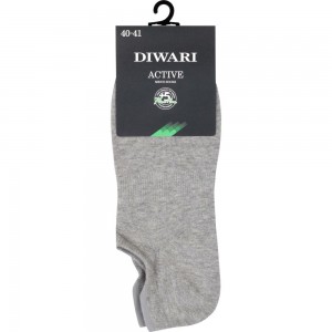 Мужские ультракороткие носки DIWARI ACTIVE 17С-144СП, р.25, 000 серый 1001330570020016000