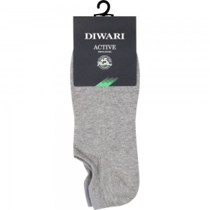 Мужские ультракороткие носки DIWARI ACTIVE 17С-144СП, р.29, 000 серый 1001330570050016000