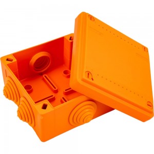 Ответвительная коробка DKC FS 100х100х50мм 4р 450В 6А 4кв.мм с кабельными вводами, пластик FSB11404