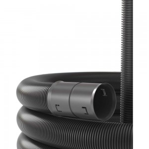 Гибкая двустенная труба для кабельной канализации DKC диаметр 110 мм, цвет черный, 50м, с протяжкой 121911A