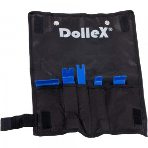 Набор съемников для демонтажа облицовочных панелей Dollex лопатки, 5 предметов в сумке SSP-06