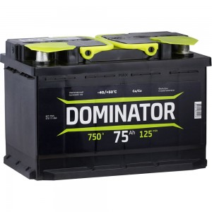 Аккумулятор DOMINATOR 6 СТ 75 Ач 1 L, 750 А ССА, 575111060