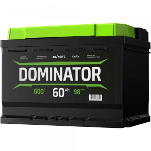 Аккумулятор DOMINATOR 6 СТ 60 Ач 1 L, 600 А ССА, 560107060