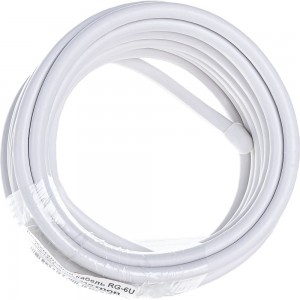 Коаксиальный кабель DORI RG-6 U белый CCA 5м, шт 1126-5