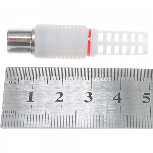 Антенный штекер DORI пластик белый 1 шт. в блистере 2322