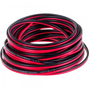 Акустический кабель DORI 2x0,5 чёрно-красный 5м, шт 11400