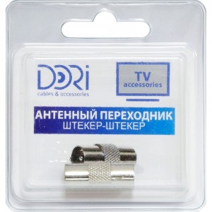 Антенный переходник DORI штекер-штекер металл 2324-1