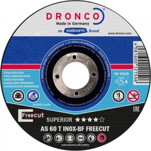 Диск отрезной по нержавейке DRONCO AS60T FreeCut 1121340100