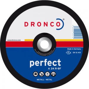 Диск отрезной по металлу Perfect A24R (180x3x22.23 мм) DRONCO 1180015100