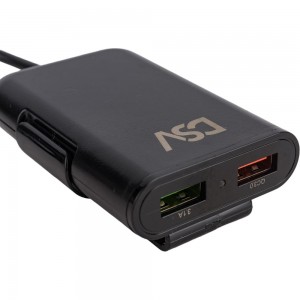 Автомобильное зарядное устройство для телефона и гаджетов DSV 4 USB с проводом R77009