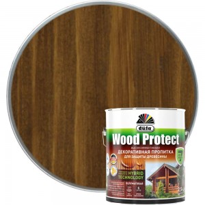Пропитка для защиты древесины Dufa Wood Protect орех 2,5 л Н0000006375