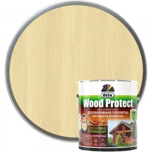 Пропитка для защиты древесины Dufa Wood Protect бесцветный 2,5 л МП000015751