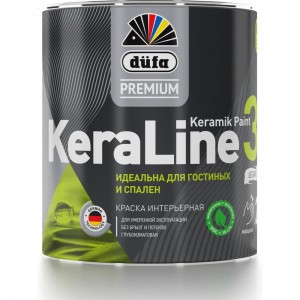 Краска Dufa Premium ВД KeraLine 3, база 1, 0,9 л МП00-006512