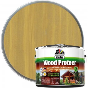 Пропитка для защиты древесины Dufa Wood Protect дуб 10 л Н0000007173