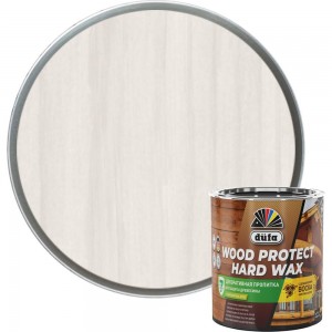 Пропитка Dufa WOOD PROTECT HARD WAX белоснежный, 0.75 л МП00-010445
