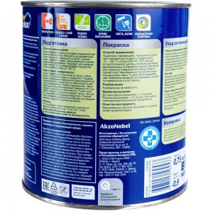 Краска DULUX ПОЛЫ И ЛЕСТНИЦЫ база BW 0,75л 5327425