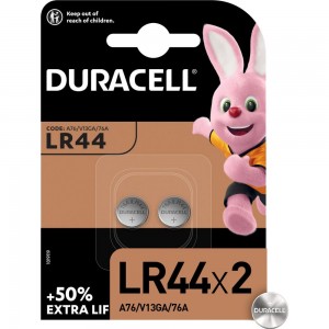Батарейка LR44 1.5В BP-2 2шт Duracell Б0009737