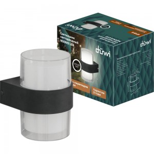 Настенный накладной светильник duwi NUOVO LED 6Вт ABS пластик 4200К IP 54 черный 24779 5