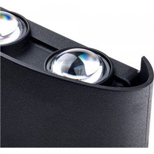 Настенный накладной светильник duwi NUOVO LED 4Вт ABS пластик 4200К IP54 черный 4 луча 24773 3