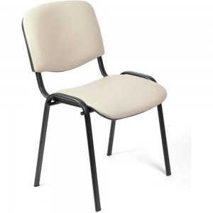 Стул Easy Chair UPEChair RioИЗО чёрный, кожзам бежевый Z21 550724