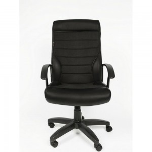 Кресло Easy Chair VTEChair-639 TPU ткань кожзам, черный/черный, пластик 686732
