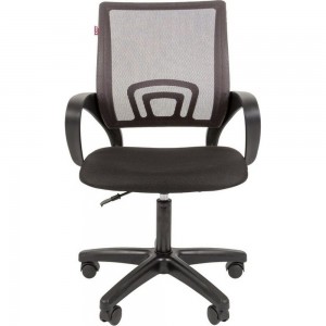 Кресло Easy Chair VTEChair-304 LT TC Net ткань черный/сетка серый, пластик 1125791