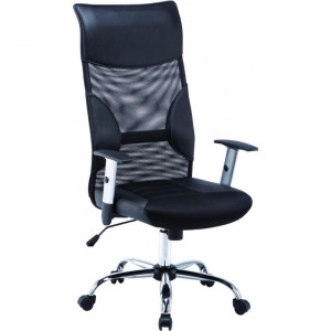 Кресло для руководителя Easy Chair 577 TTW черное, искусственная кожа/сетка/ткань, металл 871017