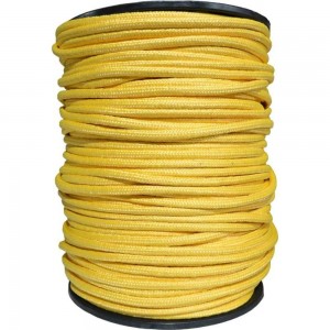 Плетеная веревка Эбис полипропилен, 8 мм, 200 м, желтая 72191