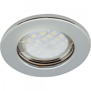 Встраиваемый светильник Ecola Light MR16 DL90 GU5.3 плоский Хром 30x80 /кd74/ FC1611EFY