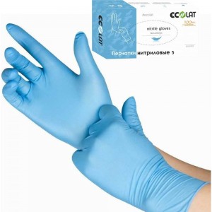 Нитриловые перчатки EcoLat 5, 100 шт./уп. размер XL, 3044/XL