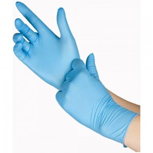 Нитриловые перчатки EcoLat голубые, 10 шт./уп., размер M 73035/M