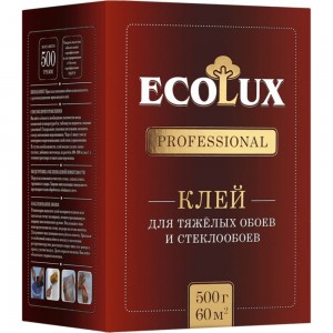 Клей для обоев ECOLUX PROFESSIONAL Стеклообои 500 г 4607133681234