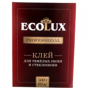 Клей для обоев ECOLUX PROFESSIONAL Стеклообои 500 г 4607133681234