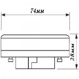 Светодиодная лампа ECON LED GX 12Вт 4200K GX53 ES 7812530