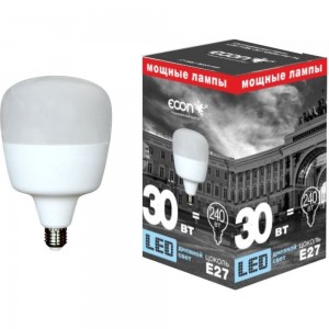 Светодиодная лампа ECON LED GL 30Вт E27 6500K HP 7830020