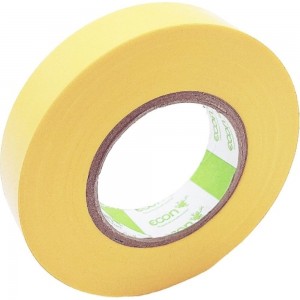 Изолента Econ 15 мм х 20 м, 0,15 мм, желтый 15201507