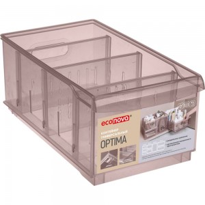 Универсальный контейнер Econova Optima 5,0 л, 165x305x129 мм коричневый 433217214
